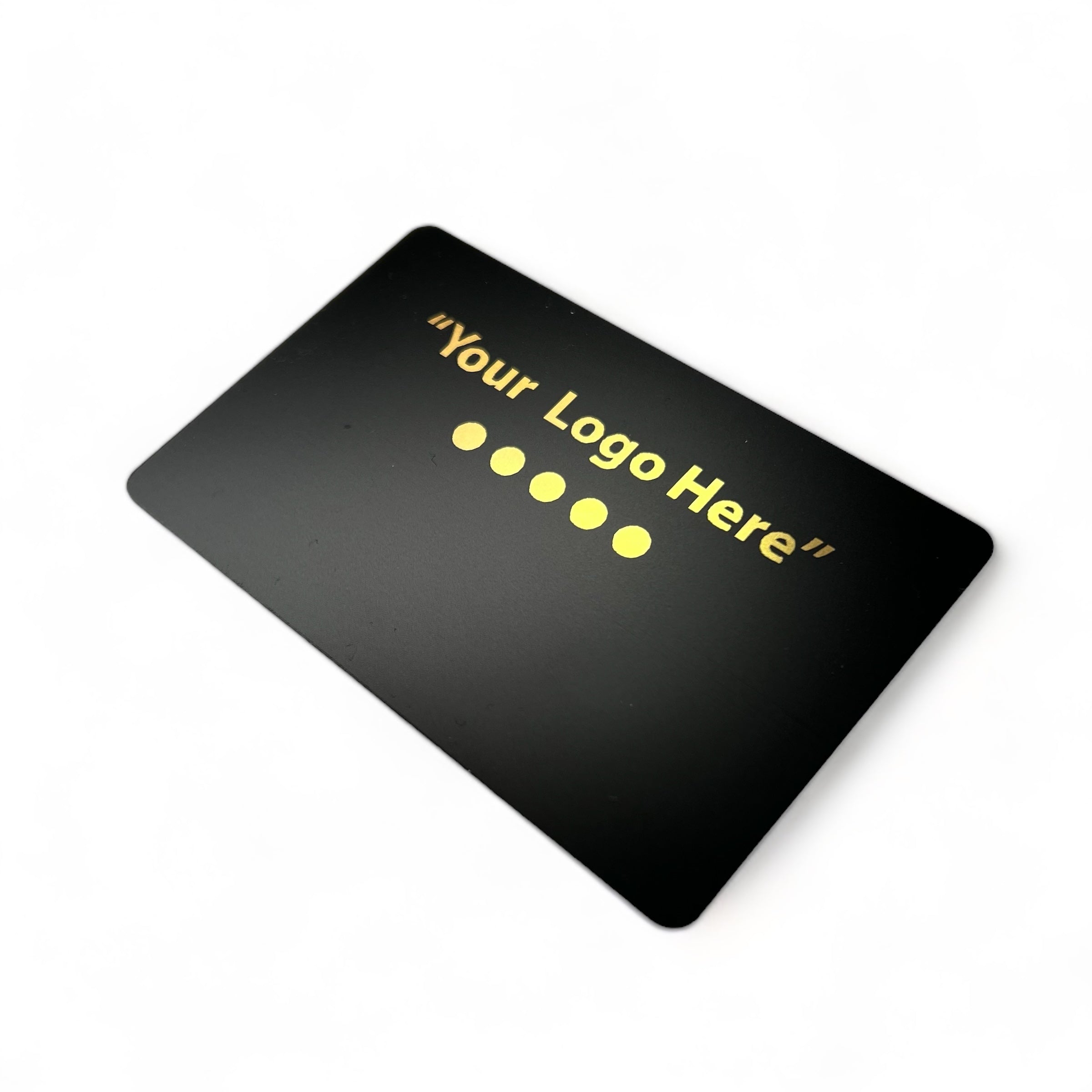 Smart-Tap,  NFC Business Card Black Gold print