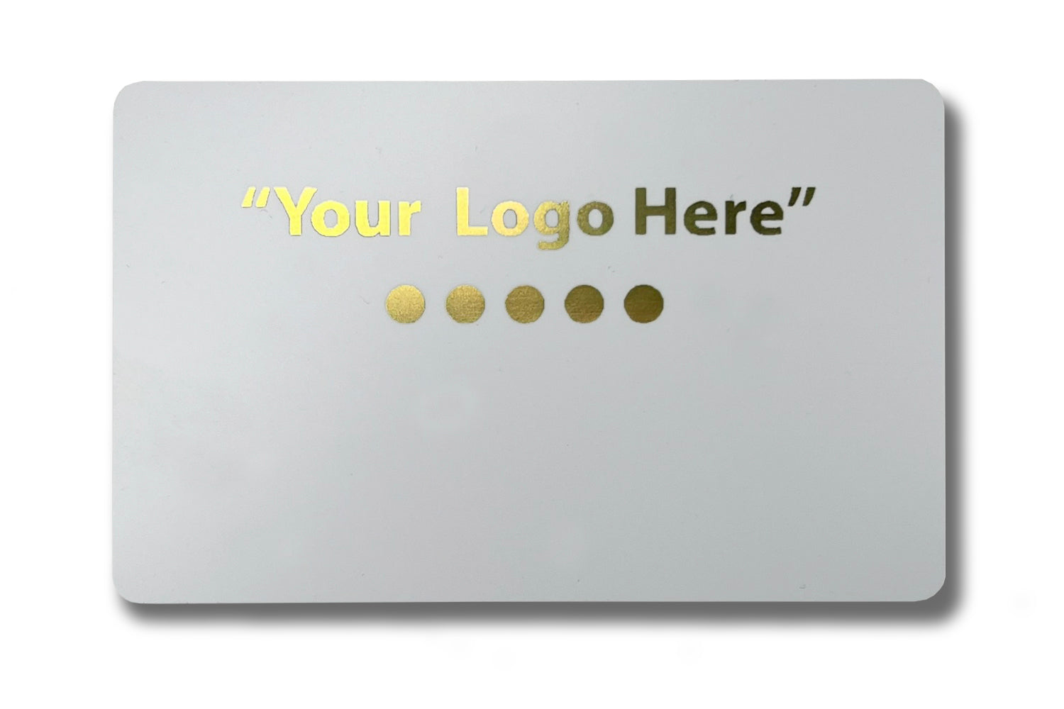 Smart-Tap,  NFC Business Card White Gold print