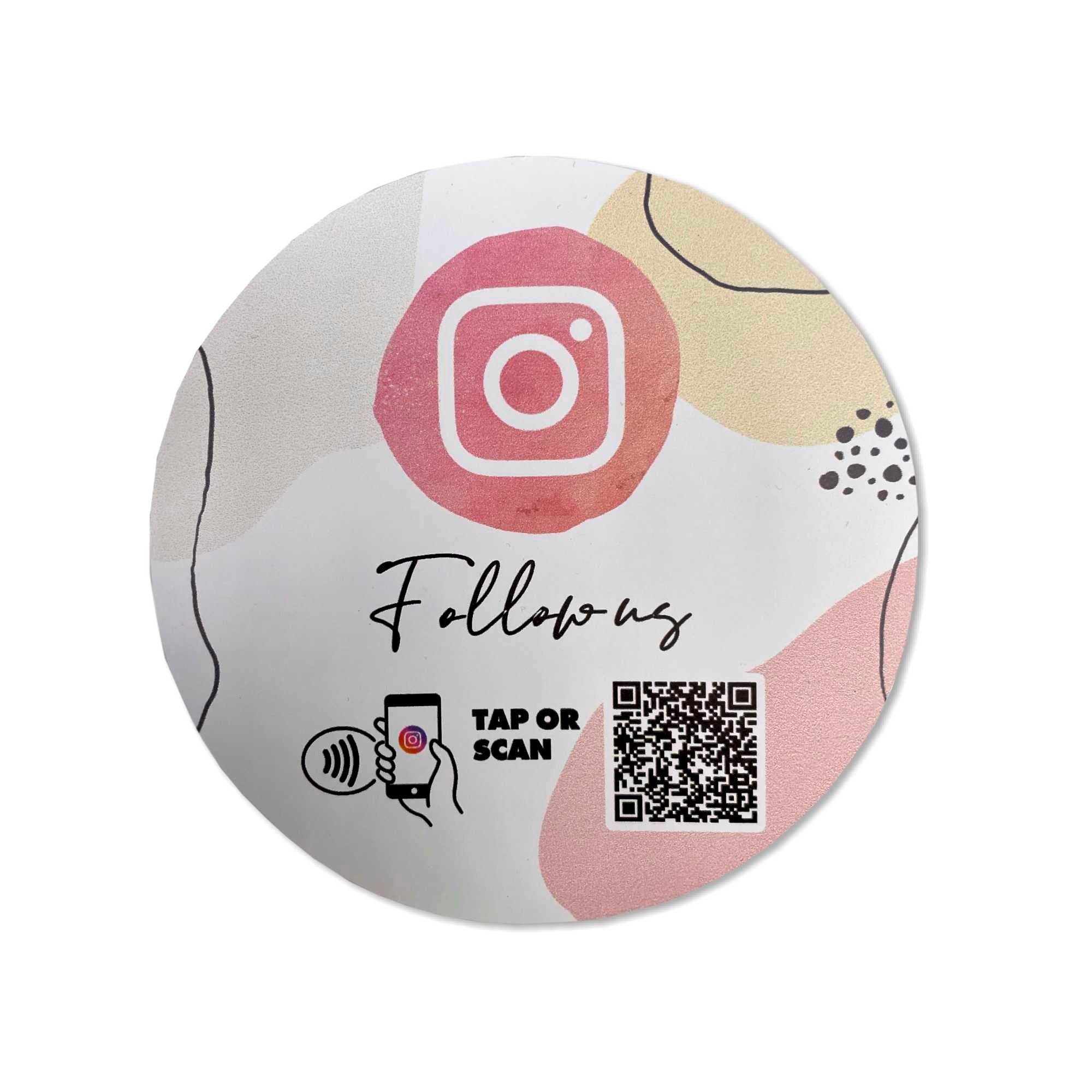 Smart-Tap, Instagram sticker με NFC/QR Code χωρίς το λογότυπο σας. Σχέδιο 2